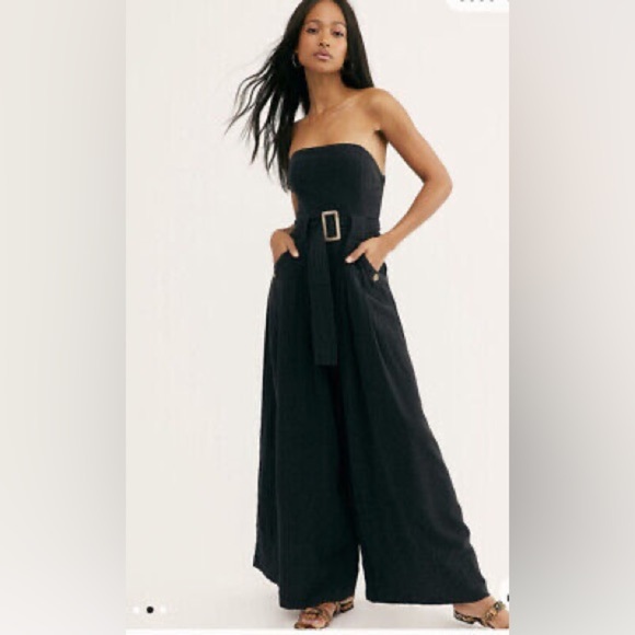Free People Lucia Strapless Jumpsuit